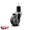 Service Caster 3.5'' Gray Poly Wheel Swivel 1-3/4'' Expanding Stem Caster SCC-EX20S3514-PPUB-134 - alternate 4